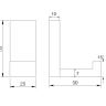 hook Omnires Reno chrome (RN42110CR)