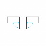 shower doors Omnires Waterloo 80x150 cm safety glass chrome/transp (HMP80XCRTR)