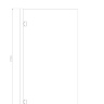 shower doors Omnires Waterloo 80x150 cm safety glass chrome/transp (HMP80XCRTR)