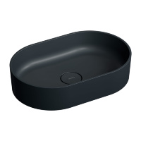 Lavabo Omnires Ovo 55x36 negro lava (OVOUNBLV)
