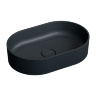 washbasin Omnires Ovo 55x36 black lava (OVOUNBLV)