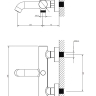 Omnires Y brushed copper bath and shower mixer (Y1231CPB)