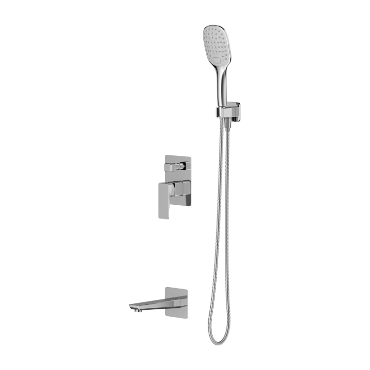 Sistema de ducha empotrado Omnires Parma cromado (SYSPMW01CR)