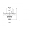 shower bracket Omnires black (H13BL)
