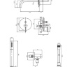 shower system Omnires Y black (SYSYW01BL)