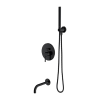 Sistema de ducha Omnires Y negro (SYSYW01BL)