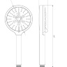 shower head Omnires Ribbon chrome (RIBBON-RCR)