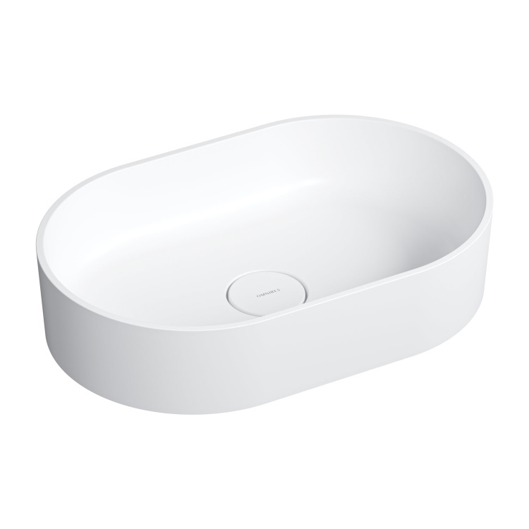 washbasin Omnires Ovo 55x36 white matt (OVOUNBM)