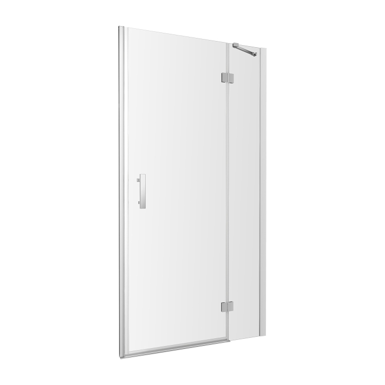 shower doors with wall Omnires Manhattan 90x195 cm safety glass chrome (ADC90X-ACRTR)