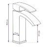 washbasin mixer Rea Enzo chrome (REA-B0113)