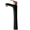 washbasin mixer Rea Mild rose gold/black, high (REA-B4808)