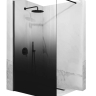 Mampara de ducha Rea Aero Ombre 110x195 cristal de seguridad, negro (REA-K2461)
