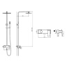 shower system Omnires Parma grafit (PM7444GR)
