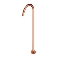 Omnires Y Brushed Copper Floor Mounted Bath Spout (WWYCPB)