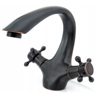 Mezclador de lavabo Rea Retro negro (REA-B0225)