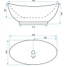 Lavabo Rea Kate 36,5x24,5 blanco (REA-U6803)