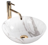 Lavabo Rea Stella 35,5x35,5 aiax brillante (REA-U9088)