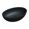 умывальник Omnires Shell 50х32 matt black lava (SHELL500UNBLV)