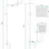 душевая система Rea Storm chrome (REA-P4881)