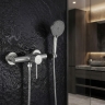 смеситель для душа Rea Lungo Stripe brushed nickel (REA-B9491)