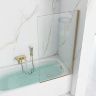 shower curtain Rea Elegant 80x140 gold transparent glass (REA-W5601)