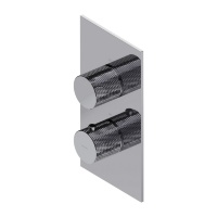 Mezclador de ducha empotrado Omnires Contour con termostato, cromado (CT8036CR)