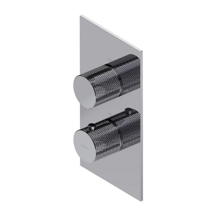 Omnires Contour concealed shower mixer with thermostat, chrome (CT8036CR)