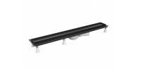 Desagüe de ducha Omnires Lowfix para azulejos, 60 cm, negro (LOWFIX60TBL)