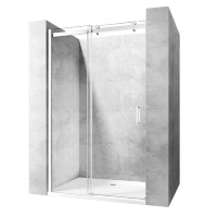 Puerta de ducha Rea Nixon-2 150x190 cristal de seguridad, transparente, izquierda (REA-K5008)