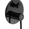 Conjunto de ducha empotrado Rea Lungo negro metalizado (REA-P4420)
