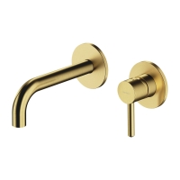 Mezclador de lavabo empotrado Omnires Y de latón cepillado (Y1215HBSB)