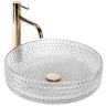 Lavabo Rea Cristal 39x39 transparente (REA-U8881)