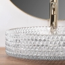 Lavabo Rea Cristal 39x39 transparente (REA-U8881)