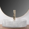 Lavabo Rea Cristal 39x39 transparente (REA-U8881)