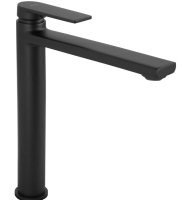 Mezclador de lavabo Rea Verso negro mate, alto (REA-B7902)