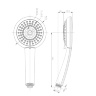 shower head Omnires Abe chrome (ABEX-RCR)