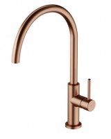 Grifo de cocina Omnires Y de cobre cepillado (Y1251CPB)
