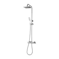 shower system with thermostat Omnires Y chrome (SYSY11/N/6CR)