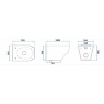 Inodoro Rea Ivo Rimless + asiento slim n + instalación Geberit Duofix (REA-C9201+458.126.00.1)