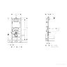 Inodoro Rea Ivo Rimless + asiento slim n + instalación Geberit Duofix (REA-C9201+458.126.00.1)