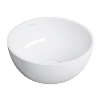 умывальник Omnires Shell 35 cm gloss white (SHELL350UNBP)
