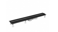 Desagüe de ducha Omnires Lowfix bajo azulejos, 100 cm, negro (LOWFIX100TBL)
