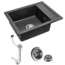 Fregadero de cocina Rea Rino 49x52 negro (ZLE-00104)