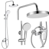 shower system Rea Bloom white/chrome (REA-P9527)