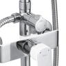 shower system Rea Bloom white/chrome (REA-P9527)