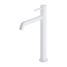 Omnires Y white matt washbasin mixer, high (Y1212WM)