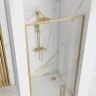 shower door Rea Rapid Swing 100x195 safety glass, transparent, brush gold (REA-K2503)