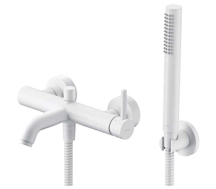 Mezclador de baño y ducha Omnires Y blanco mate (Y1231WM)