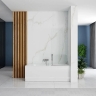 shower curtain Rea Lagos Fix 70x140 transparent glass, chrome (REA-W5674)