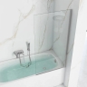 shower curtain Rea Lagos Fix 70x140 transparent glass, chrome (REA-W5674)
